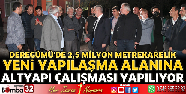 Deregümü’de altyapı çalışması