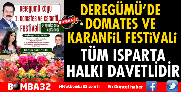 DEREGÜMÜ’DE DOMATES VE KARANFİL FESTİVALİ