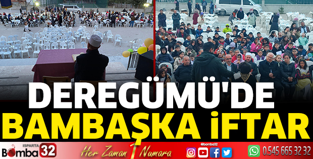 Deregümü'de bambaşka iftar