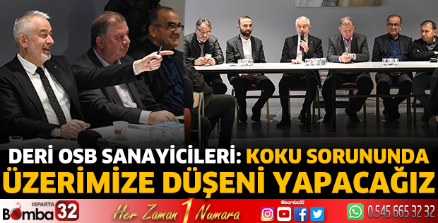 Deri OSB sanayicileri: Koku sorununda üzerimize düşeni yapacağız