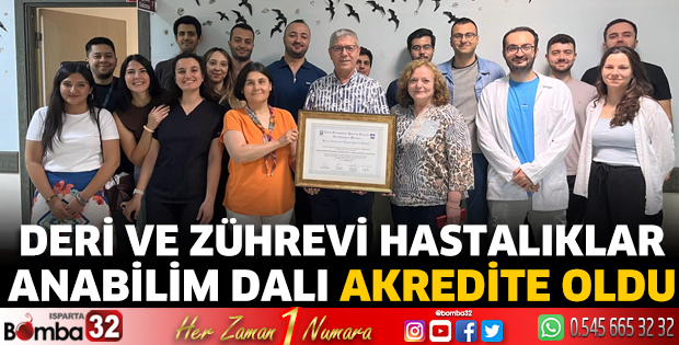 Deri ve Zührevi Hastalıklar Anabilim Dalı Akredite Oldu
