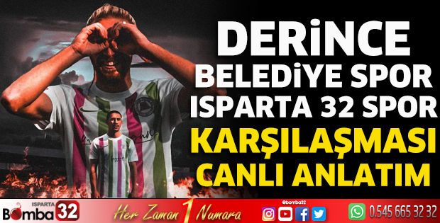 Derince Belediyespor- Isparta 32 Spor canlı