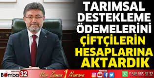 Destekleme ödemeleri çiftçilerin hesaplarına aktarıldı