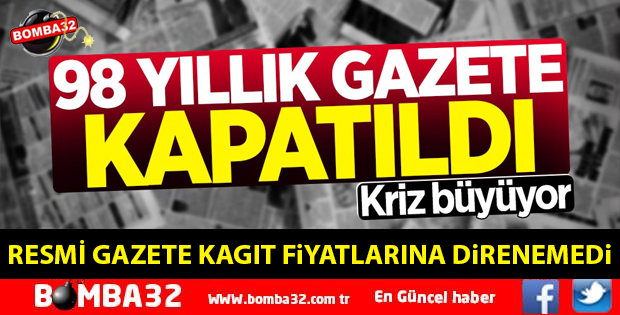 DEVLET GAZETESİ KAPATILDI