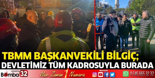 Devletimiz tüm kadrolarıyla deprem bölgesindedir