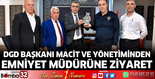 DGD Başkanı Macit ve yönetiminden Emniyet Müdürüne ziyaret