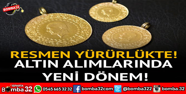 DİKKAT ALTIN ALIMINDA YENİ DÖNEM