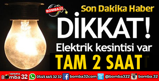 DİKKAT ELEKTRİK KESİNTİSİ VAR