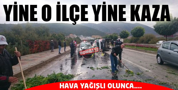 DİKKATSİZLİK KAZAYI BERABERİNDE GETİRDİ