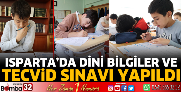 Dini Bilgiler ve Tecvid Sınavı yapıldı