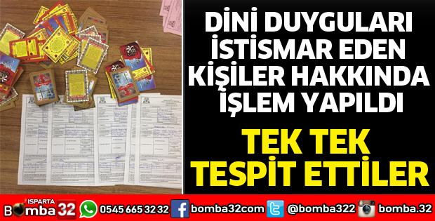DİNİ DUYGULARI İSTİSMAR EDEN KİŞİLER HAKKINDA İŞLEM