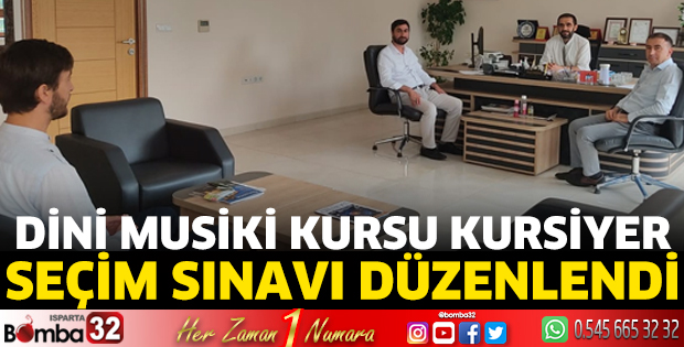 Dini Musiki Kursu Kursiyer Seçim Sınavı düzenlendi