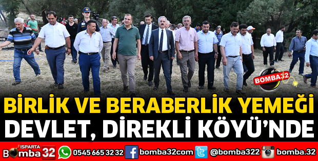 DİREKLİ’DE BİRLİK VE BERABERLİK YEMEĞİ