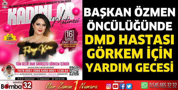 DMD Hastası Görkem için yardım gecesi