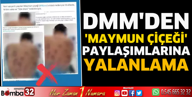 DMM'den 'maymun çiçeği' paylaşımlarına yalanlama