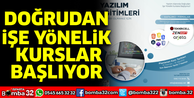 Doğrudan işe yönelik kurslar başlıyor
