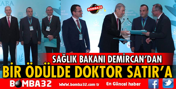 DOKTOR HAKAN SATIR'A TEŞEKKÜR BELGESİ