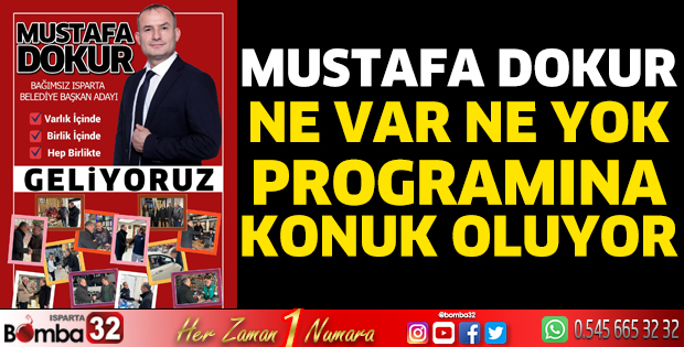 Dokur 'Ne Var Ne Yok' programına konuk oluyor