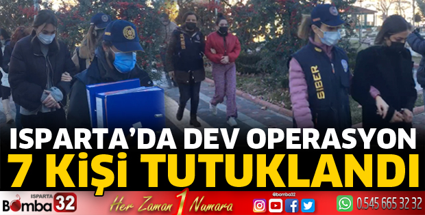 Dolandırıcılık operasyonunda 7 şüpheli tutuklandı