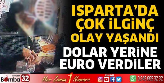 Dolar alacakken yanlışlıkla EURO verildi