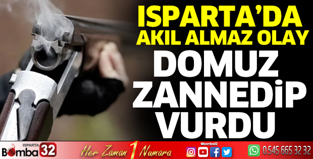 Domuz zannettiği arkadaşını vurdu