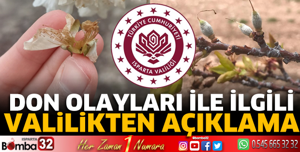Don olayları ile ilgili valilikten açıklama