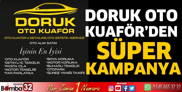 Doruk oto kuaförden süper kampanya