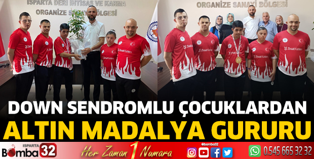 Down Sendromlu çocuklardan altın madalya gururu