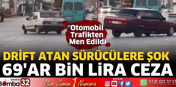 Drift atan sürücülere şok 