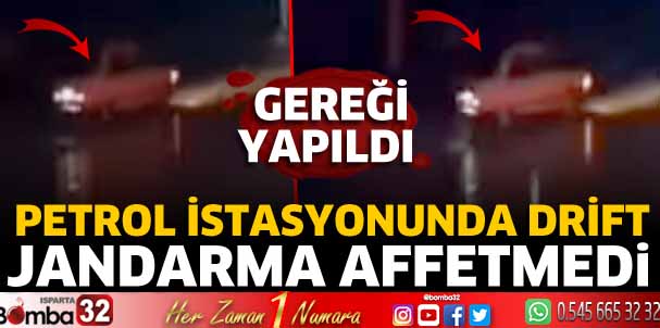 Drift atan sürücüye ceza