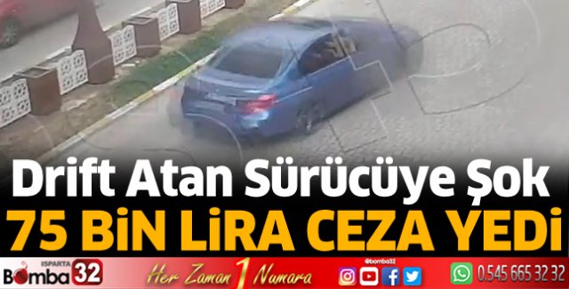 Drift atan sürücüye şok