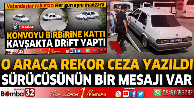 Drifte rekor ceza