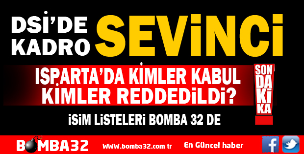DSİ DE KADRO SEVİNCİ