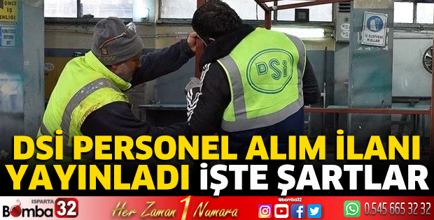 DSİ personel alımı yapacak