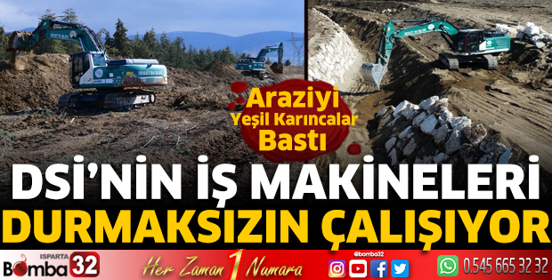 DSİ’nin iş makineleri durmaksızın çalışıyor