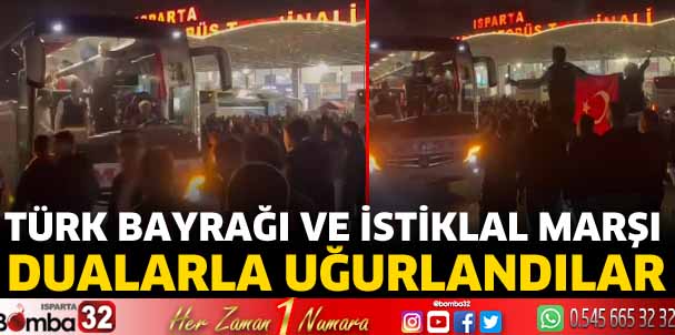 Dualarla uğurlandılar