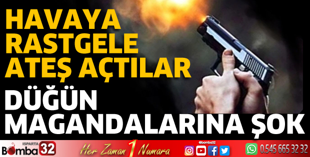 Düğün magandalarına şok