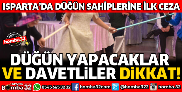 DÜĞÜN SAHİPLERİNE PARA CEZASI UYGULANDI