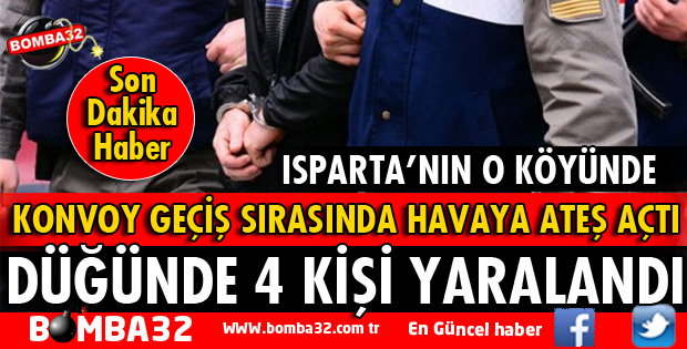 DÜĞÜNDE ATEŞ AÇTI 4 KİŞİ YARALANDI