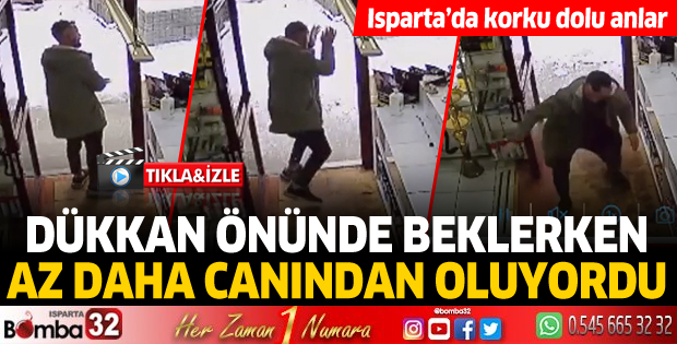 Dükkan önünde beklerken az daha canından oluyordu