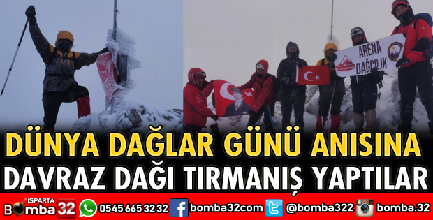 DÜNYA DAĞLAR GÜNÜ ANISINA DAVRAZ DAĞI TIRMANIŞI