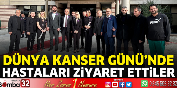 Dünya Kanser Günü'nde hastaları ziyaret ettiler 