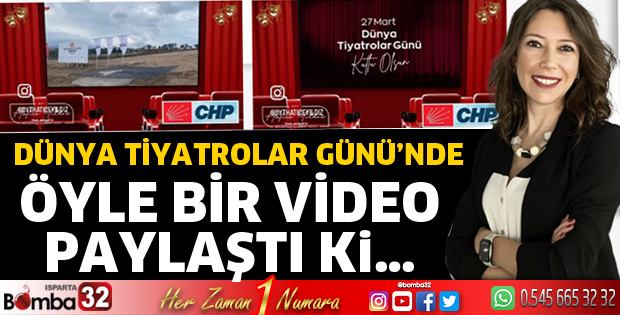 Dünya Tiyatrolar Günü’nde Öyle Bir Video Paylaştı Ki…
