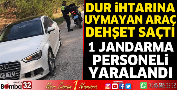 Dur ihtarına uymayan araç dehşet saçtı
