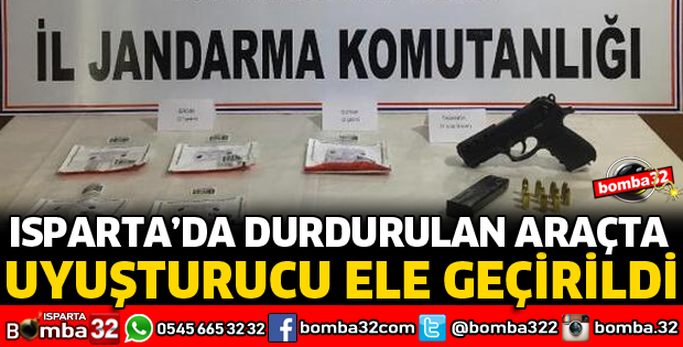 DURDURULAN ARAÇTA UYUŞTURUCU ELE GEÇİRİLDİ