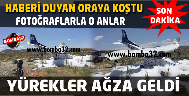 DÜŞMEDİ, ZORUNLU İNİŞ YAPTI!