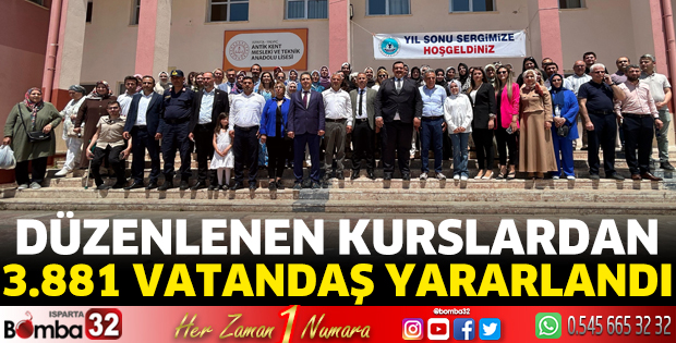 Düzenlenen kurslardan 3.881 vatandaş yararlandı