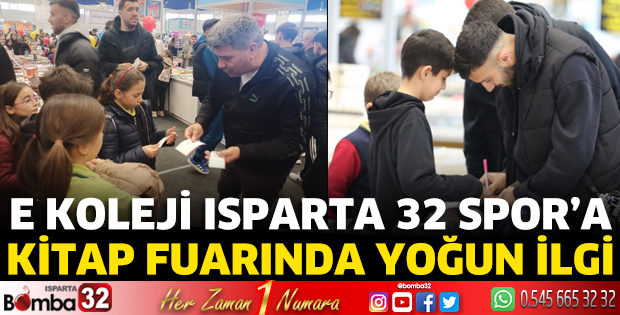 E Koleji Isparta 32 Spor’a kitap fuarında yoğun ilgi