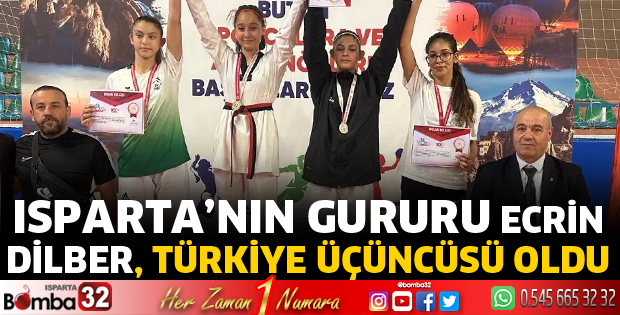 Ecrin Dilber Türkiye üçüncüsü oldu