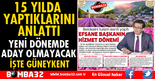 EFSANE BAŞKANIN  HİZMET DÖNEMİ